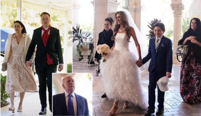 川普操办顶级婚礼, 马斯克带加拿大4娃妈现身