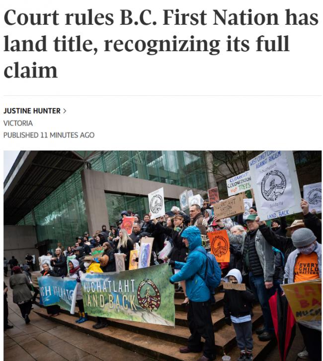 重磅! 200平方公里土地判归原住民 卑诗地权失控 重磅! 200平方公里土地判归原住民 卑诗地权失控